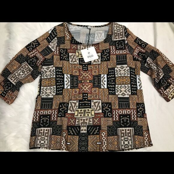 Tribal print blouse  - Picture 1 of 5